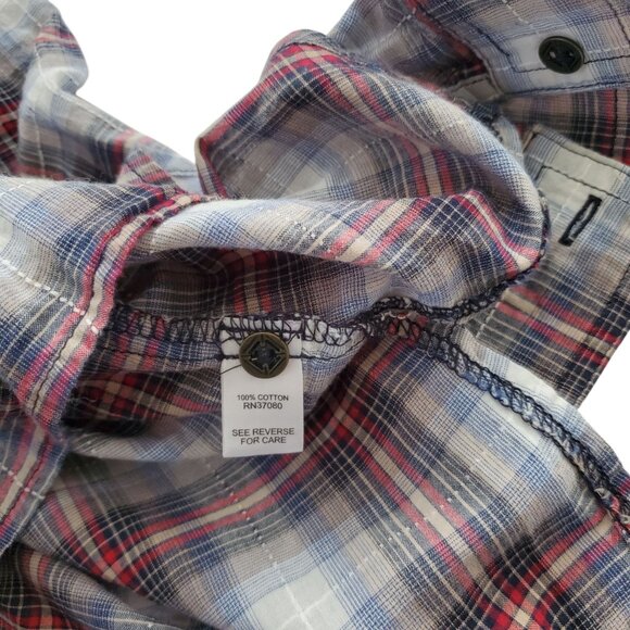 CATO PLAID BUTTON UP SHIRT 18/20W - Picture 6 of 8